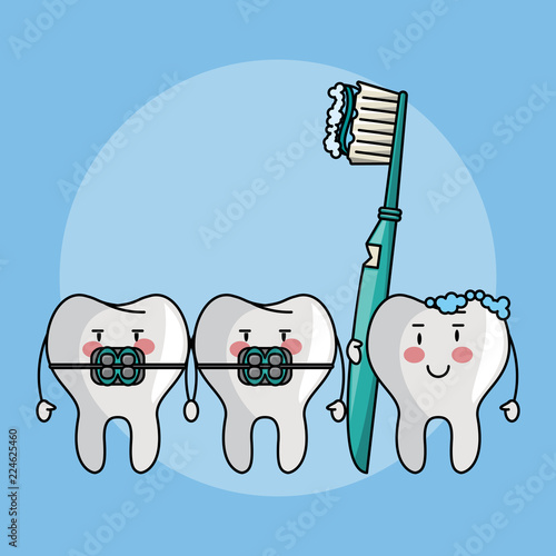 Dental care cartoons