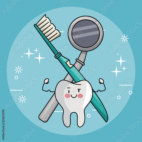 Dental care cartoons