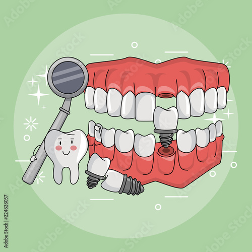 Dental care cartoons