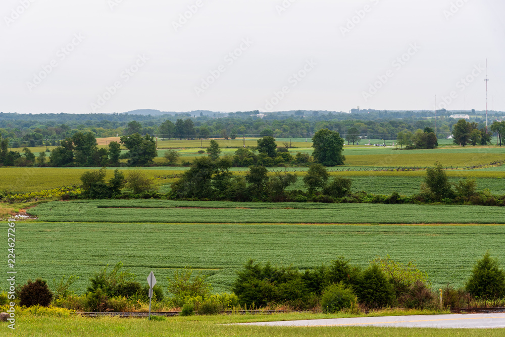 Farmland in Gettysburg, PA - obrazy, fototapety, plakaty 