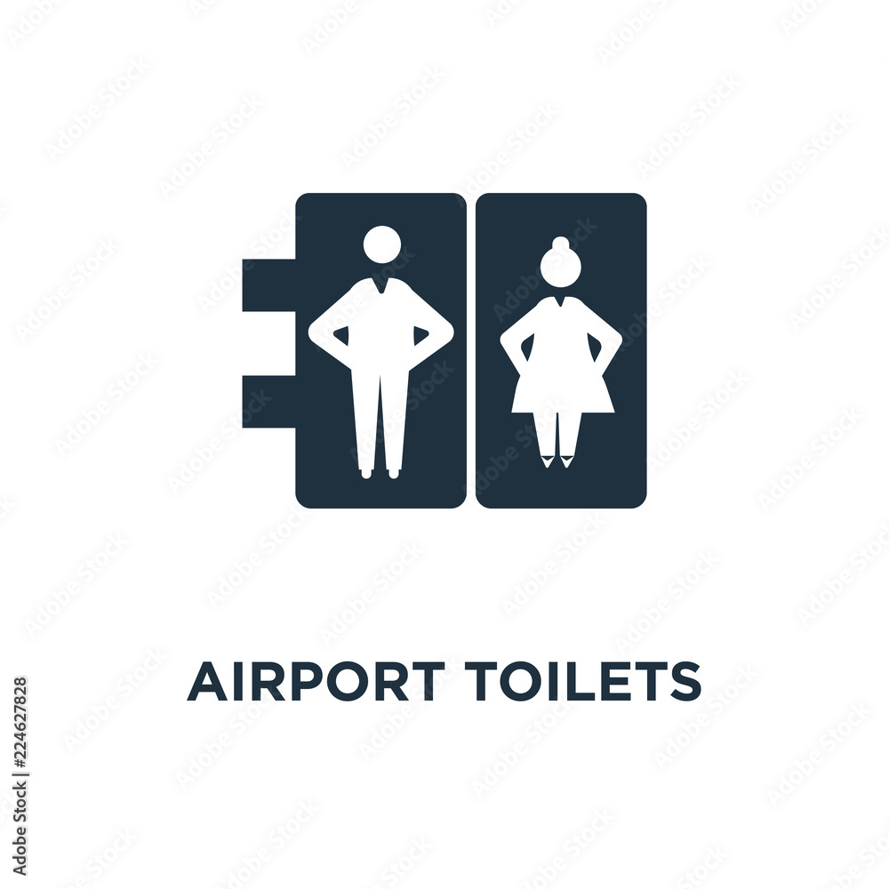 airport toilets icon airport toilets icon