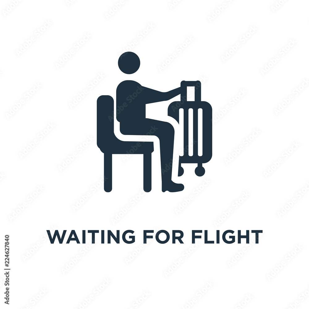 waiting for flight icon waiting for flight icon