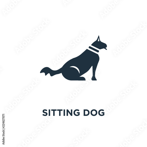 sitting dog icon