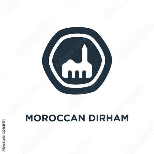 moroccan dirham icon