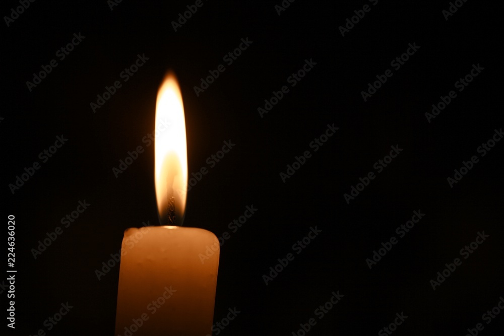 Lighted Candle Close-Up Lighted Candle Close-Up
