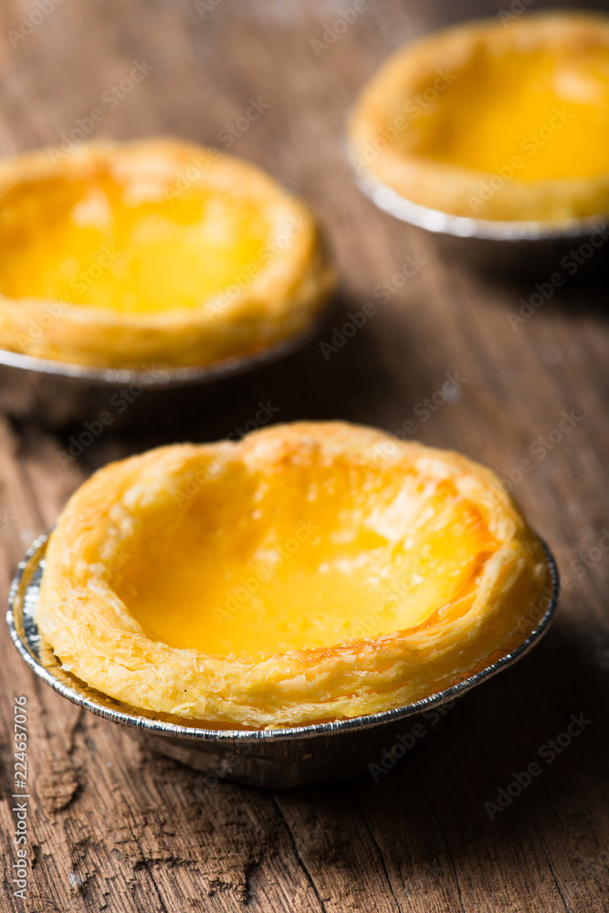 Egg Tart and custard cream sweet dessert Egg Tart and custard cream sweet dessert