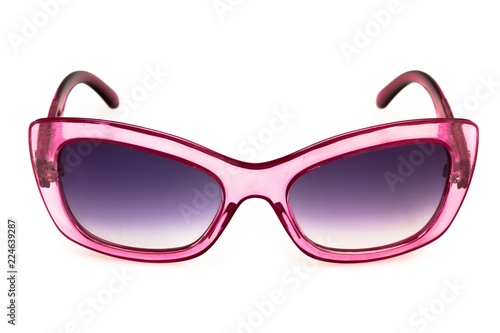Shady Sunglasses With Transparent Pink Rims