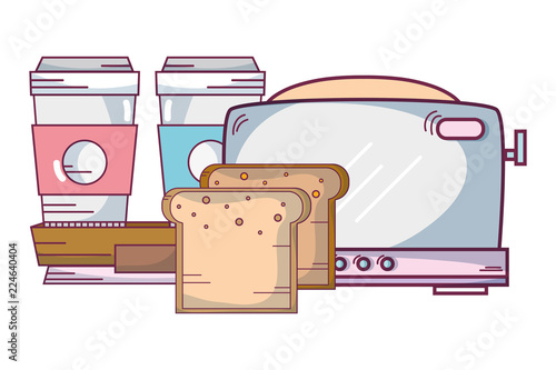 Breakfast food cartoons