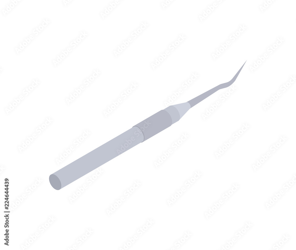 Dental Probe isolated. Dentist treatment. Dentistry Vector illustration Dental Probe isolated. Dentist treatment. Dentistry Vector illustration