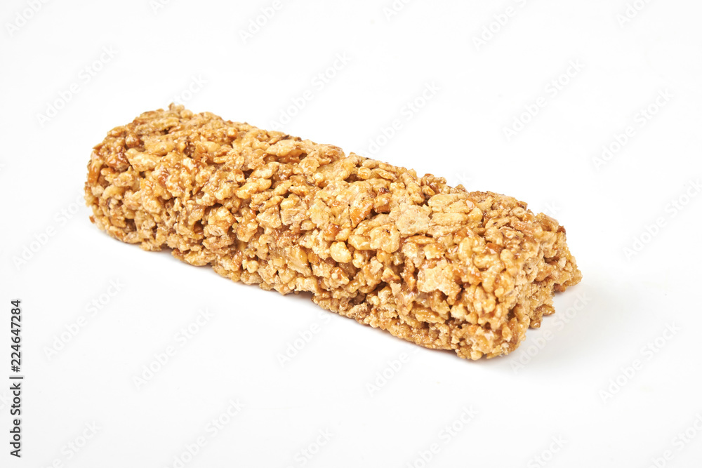 Healthy fitness bars isolated on white background Healthy fitness bars isolated on white background