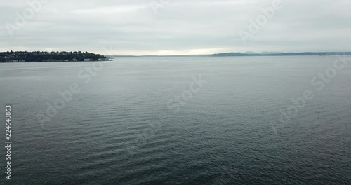 Some breathtaking drone video off a pier in Seattle during June, gotta love city drone shots! photo