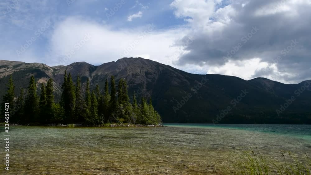 Island in a blue lake in interior British Columbia, Summer 2018 Island in a blue lake in interior British Columbia, Summer 2018