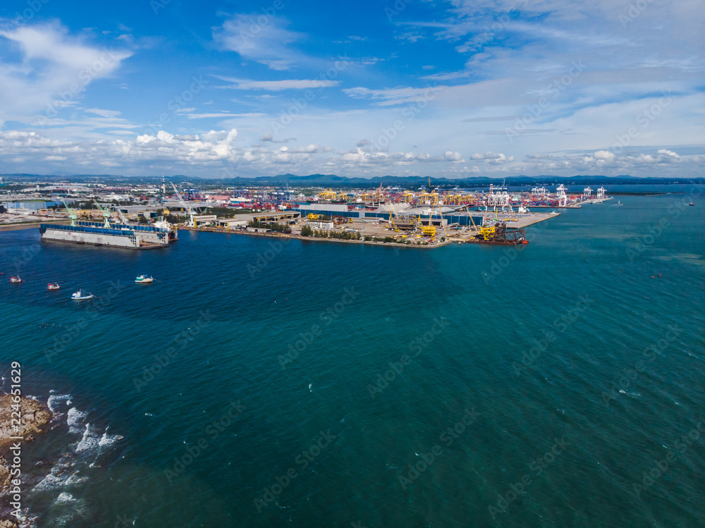 international shipping port open sea asia pacific