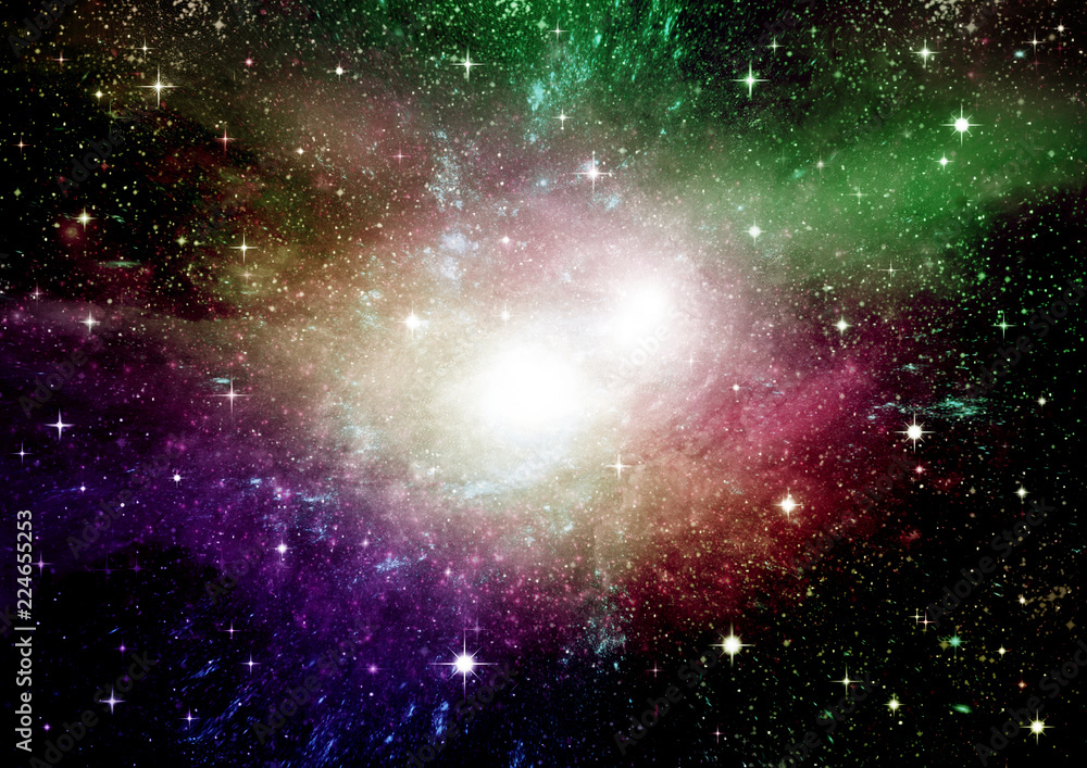 galaxy in a free space galaxy in a free space