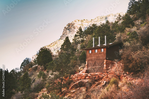 The first rest station on ther Bright Angel trail photo