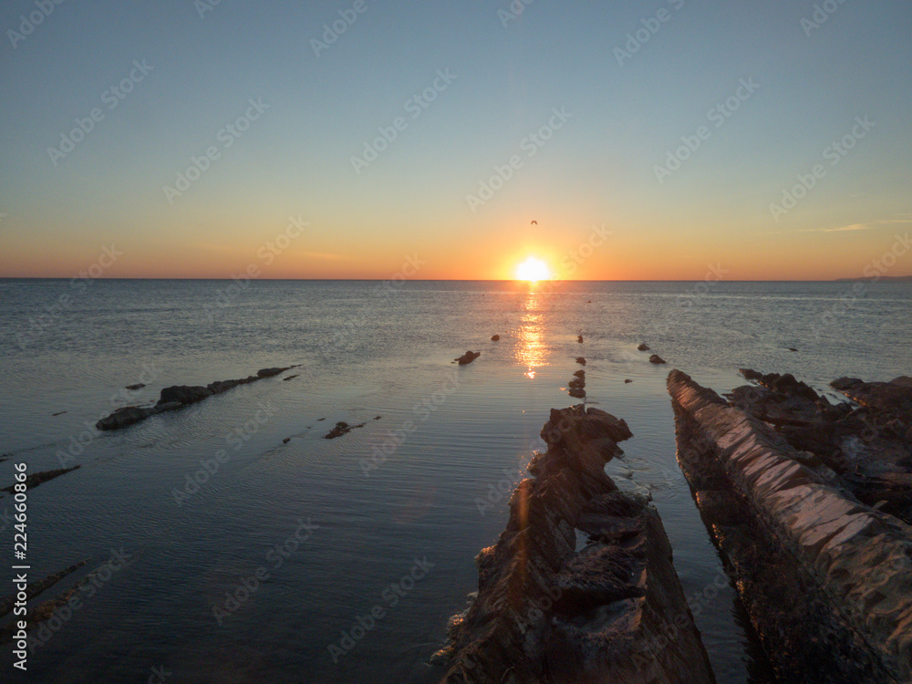 Fototapeta premium sunset on the beach