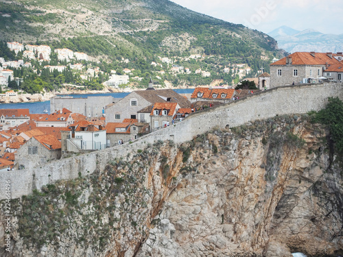 View of Dubrovnik Old Town walls, Croatia