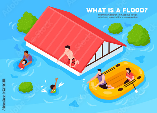 Flood Vector Illustration 