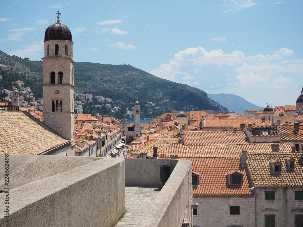 View of Dubrovnik old town