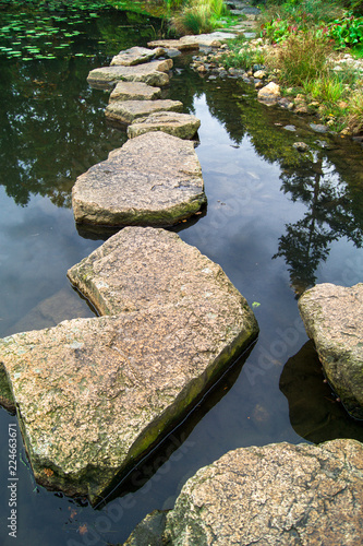 Japanese garden stones