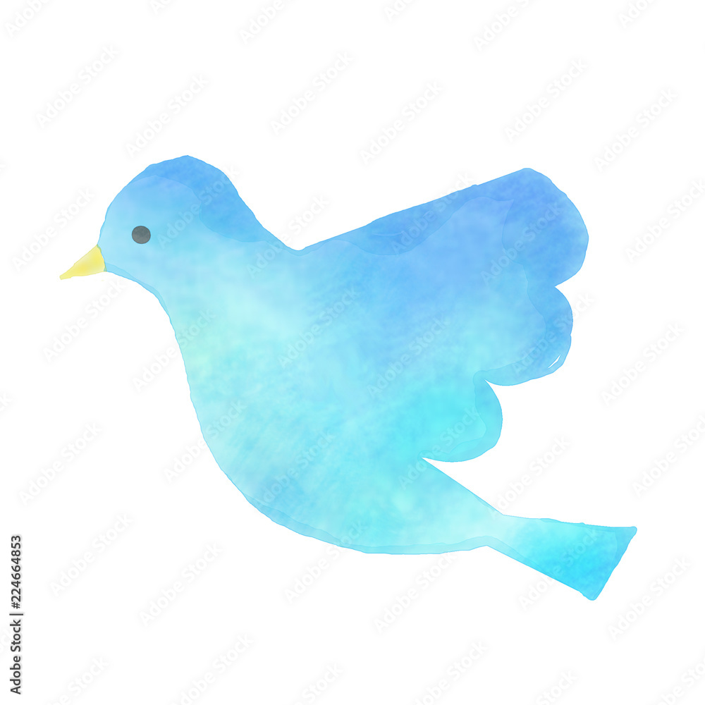 青い鳥のイラスト Stock イラスト Adobe Stock