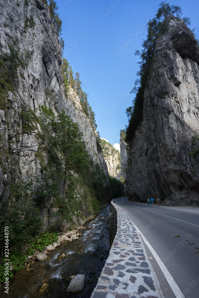 Bicaz Canyon road Gorges  Romania road trip