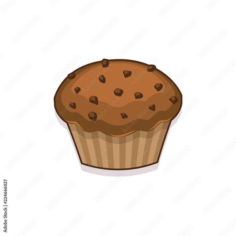 Illustration of a muffin Illustration of a muffin