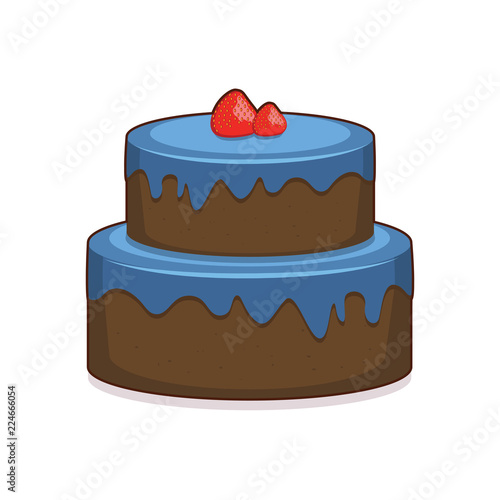 Illustration of a delicious cake
