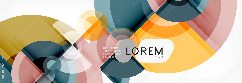 Abstract background bright circles geometric design Abstract background bright circles geometric design