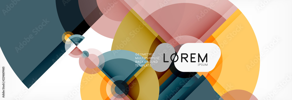 Abstract background bright circles geometric design Abstract background bright circles geometric design