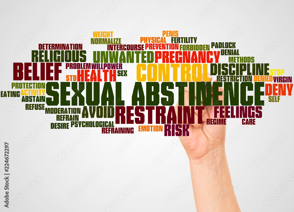 Sexual Abstinence word cloud and hand with marker concept Stock  Illustration | Adobe Stock