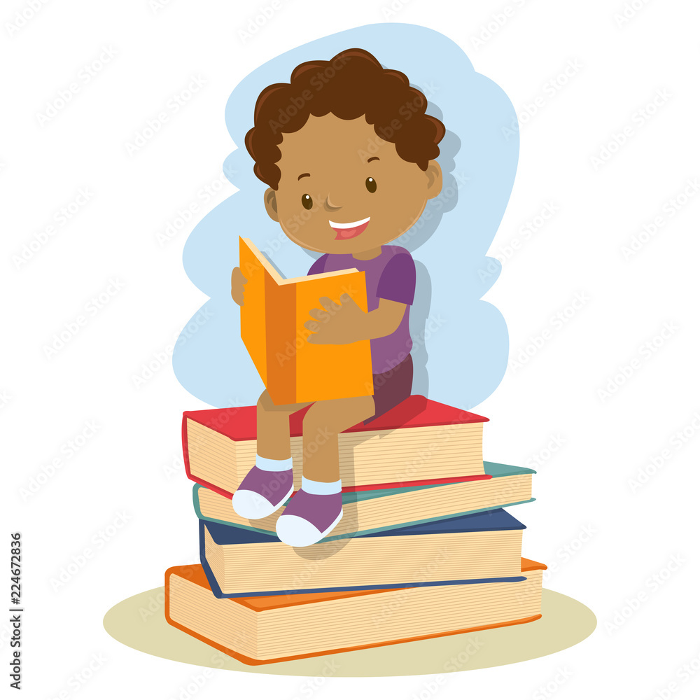 small african american boy learning and reading book small african american boy learning and reading book