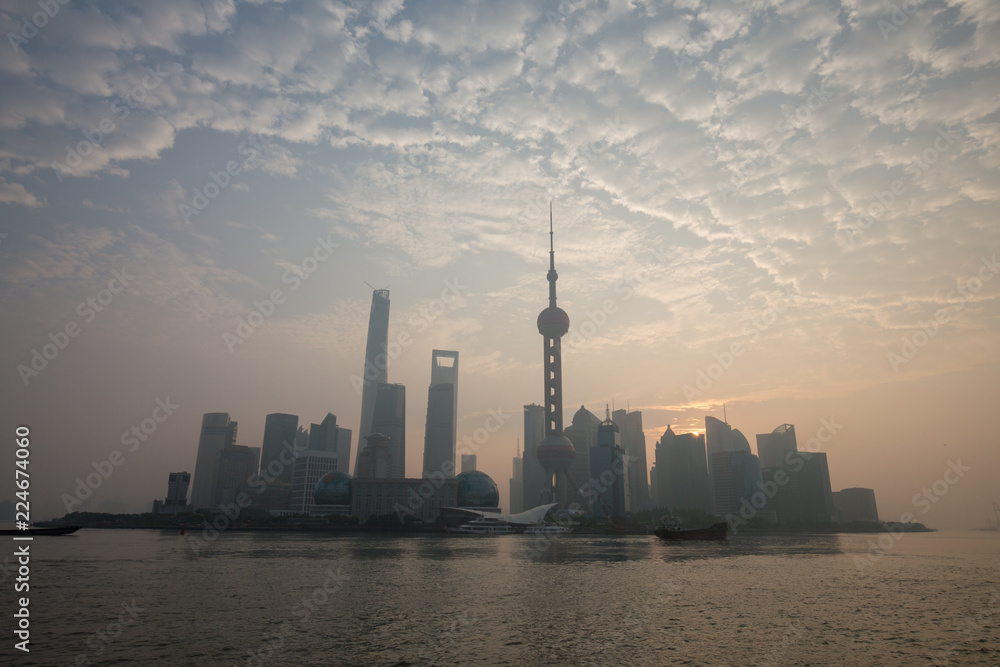 Obraz premium asia city by night