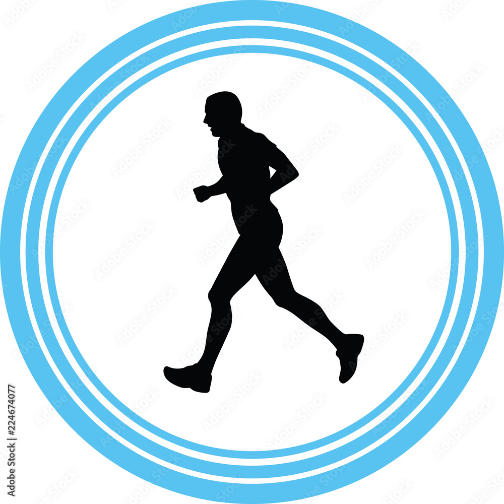 runner silhouette vector runner silhouette vector