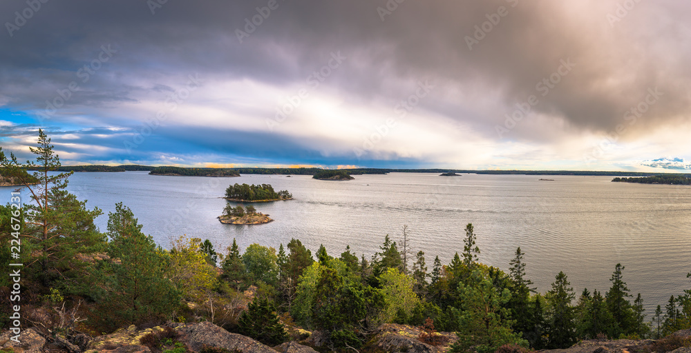 Wild landscape of the Swedish Archipelago, Sweden