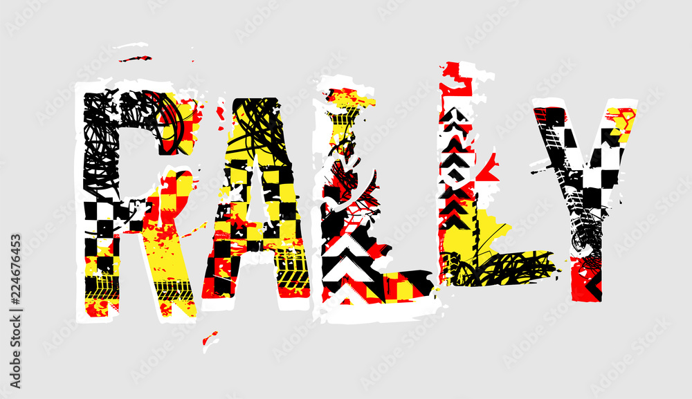Obraz premium Rally Lettering Image