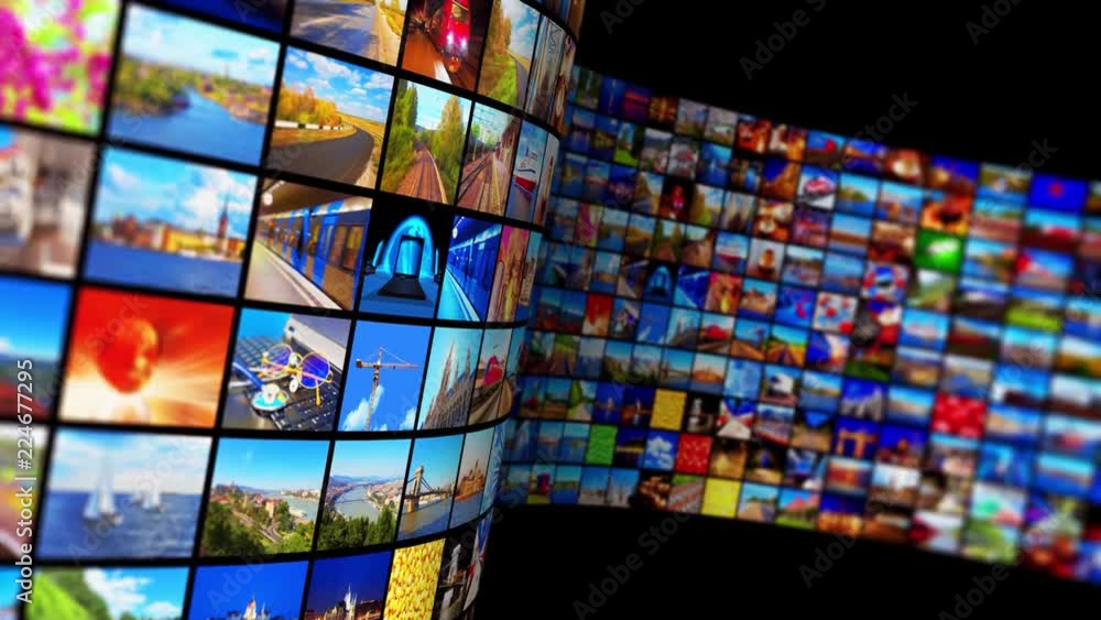Streaming media technology and multimedia concept Streaming media technology and multimedia concept
