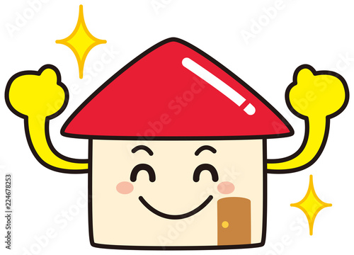 家のキャラクター　笑顔