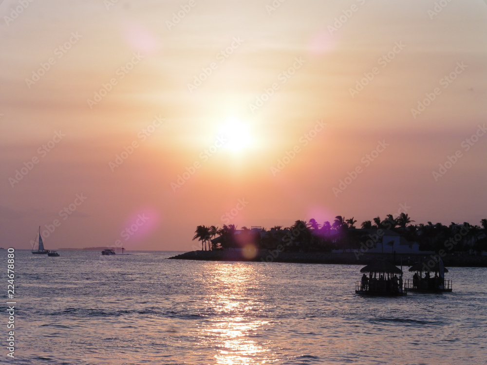 Fototapeta premium Coucher de soleil à Miami