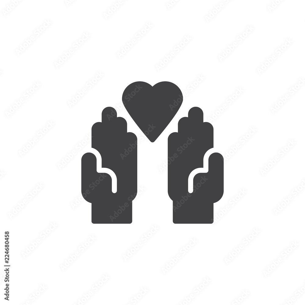 Donation hands with heart vector icon. filled flat sign for mobile concept and web design. Charity Hand with heart simple solid icon. Symbol, logo illustration. Pixel perfect vector graphics Donation hands with heart vector icon. filled flat sign for mobile concept and web design. Charity Hand with heart simple solid icon. Symbol, logo illustration. Pixel perfect vector graphics