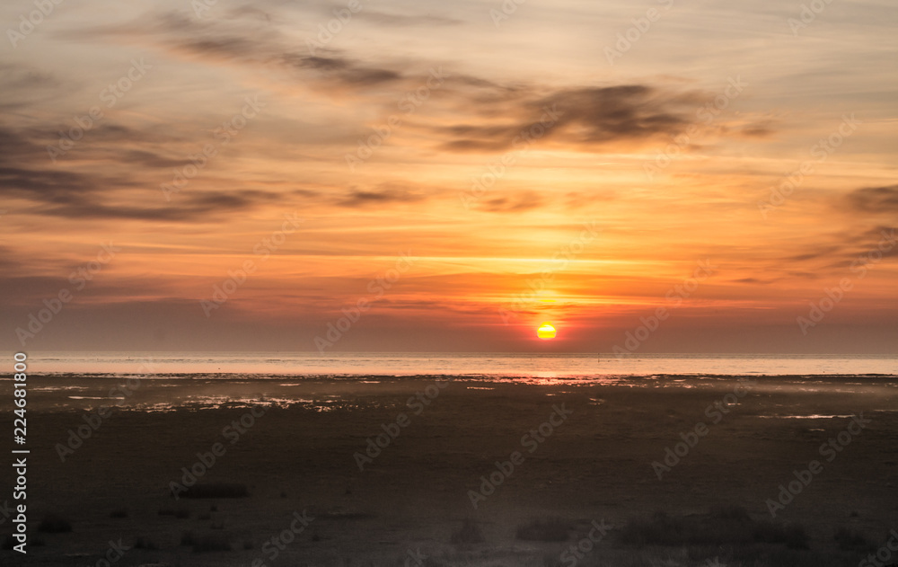 Sunrise over Coastal Marsh Sunrise over Coastal Marsh
