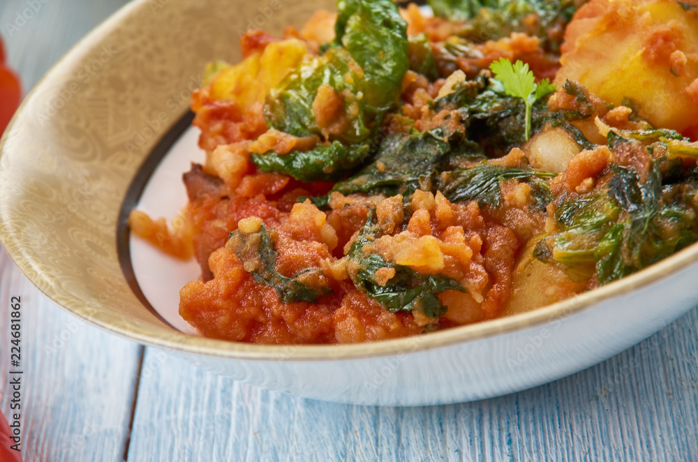 Fototapeta premium Hyderabadi Aloo Methi Masala