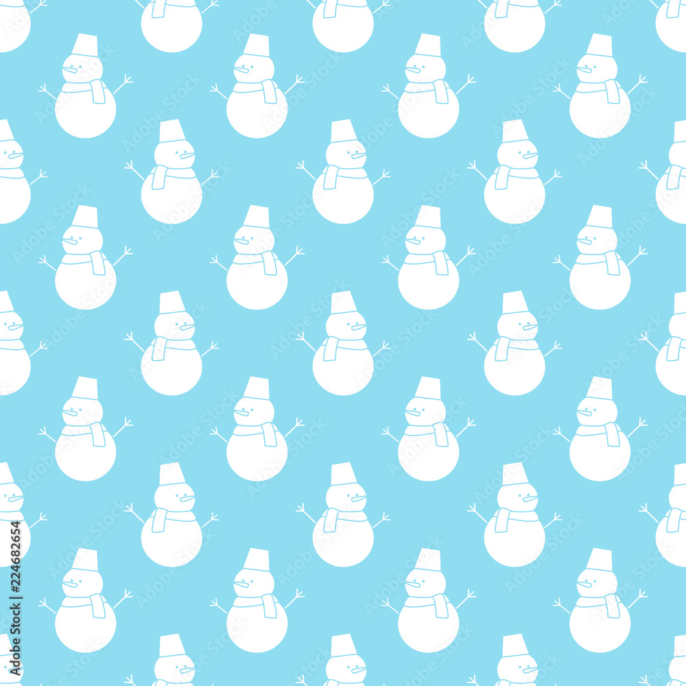 Vector Christmas seamless pattern. Seamless pattern with white s Vector Christmas seamless pattern. Seamless pattern with white s