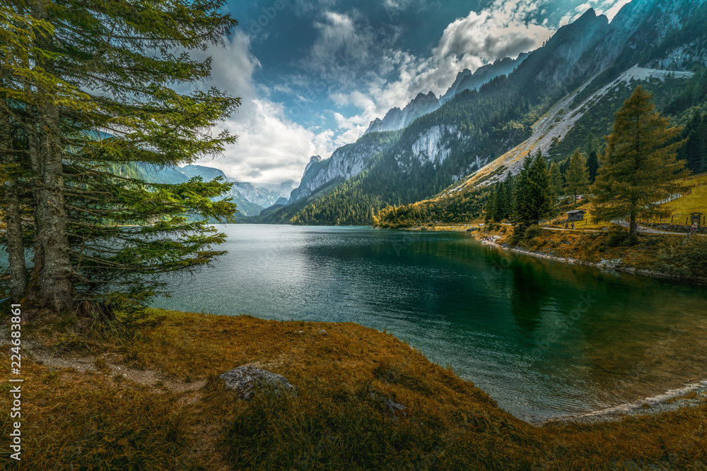 Fototapeta jezioro w górach
