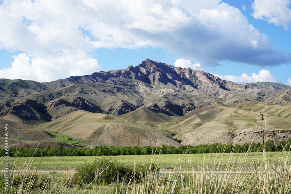 Russia. Tyva Republic. Neighborhoods of the city of Kyzyl. Here comes the Yenisei. Russia. Tyva Republic. Neighborhoods of the city of Kyzyl. Here comes the Yenisei.