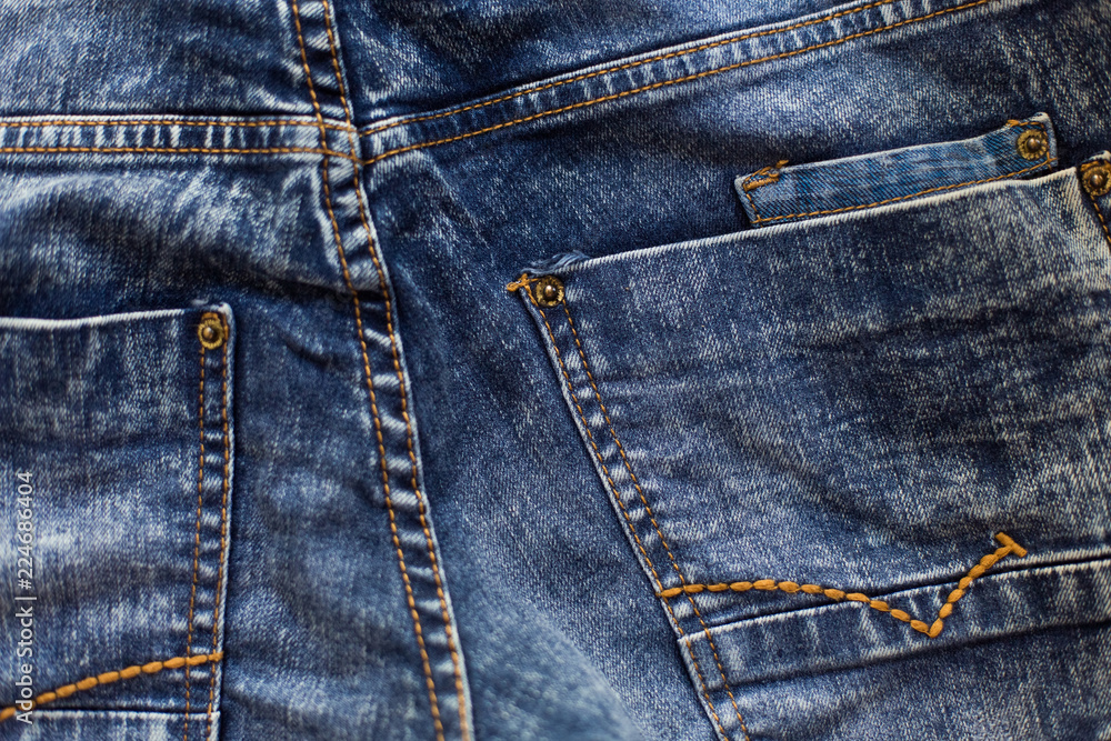 Blue jeans with zipper background Blue jeans with zipper background