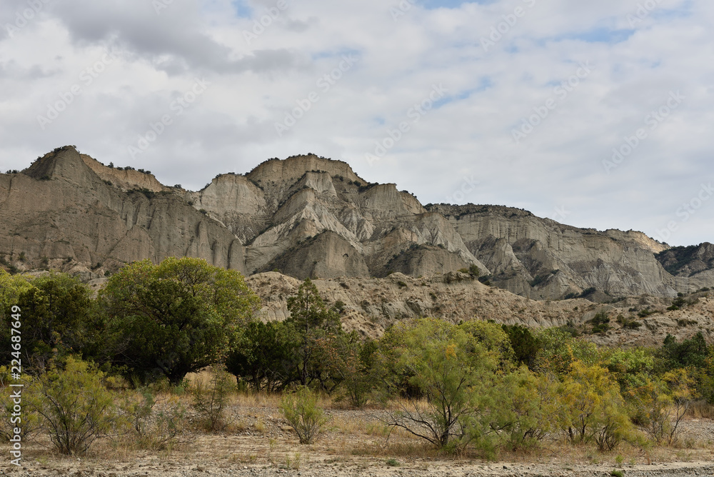 Vashlovani National Park the driest deserts in Georgia. Panoramic view of mountains and canyons in Kakheti – Georgia. Vashlovani National Park the driest deserts in Georgia. Panoramic view of mountains and canyons in Kakheti – Georgia.