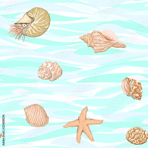 sea world seamless pattern