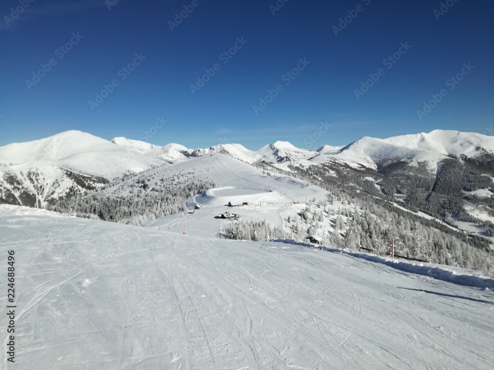 Winter in Austria mountains