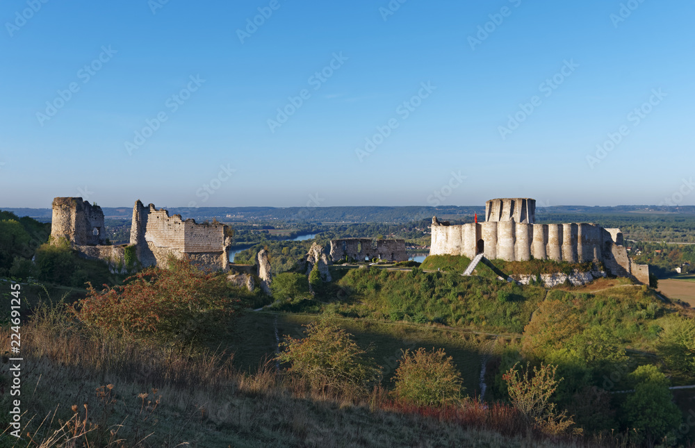 Chateau Guaillard castle in Normandy